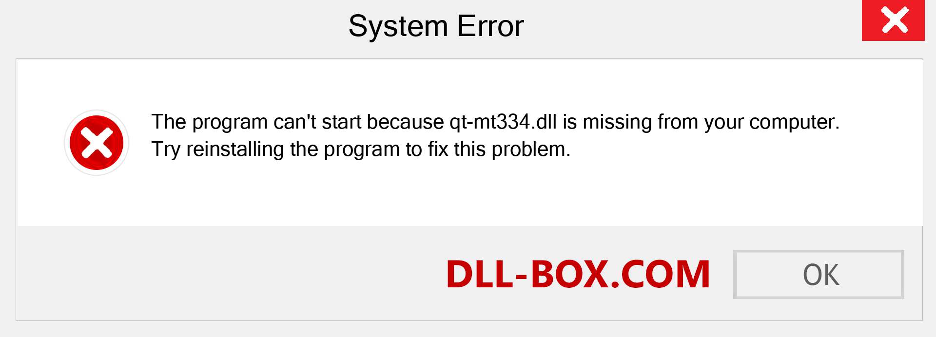  qt-mt334.dll file is missing?. Download for Windows 7, 8, 10 - Fix  qt-mt334 dll Missing Error on Windows, photos, images